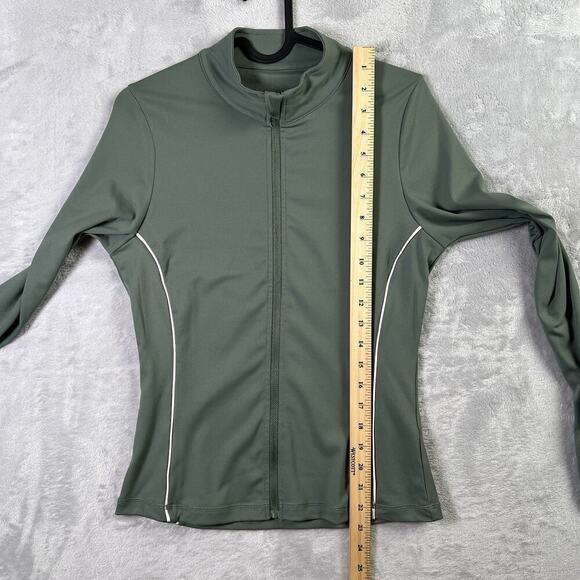 Wilo The Label Athletic Top Women's Medium Sage Green Full Zip Lightweight Gym - Picture 10 of 12